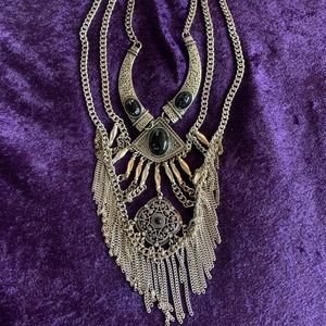 Chunky Black/Silver Necklace